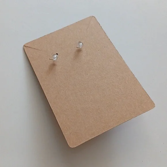 Fashion Jewelry Cream and Brown Cone Earrings - Picture 4 of 4